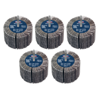 80 x 40mm Abrasive Flap Wheel with 6mm Shaft 60Grit - Pack of 5 FW8040605
