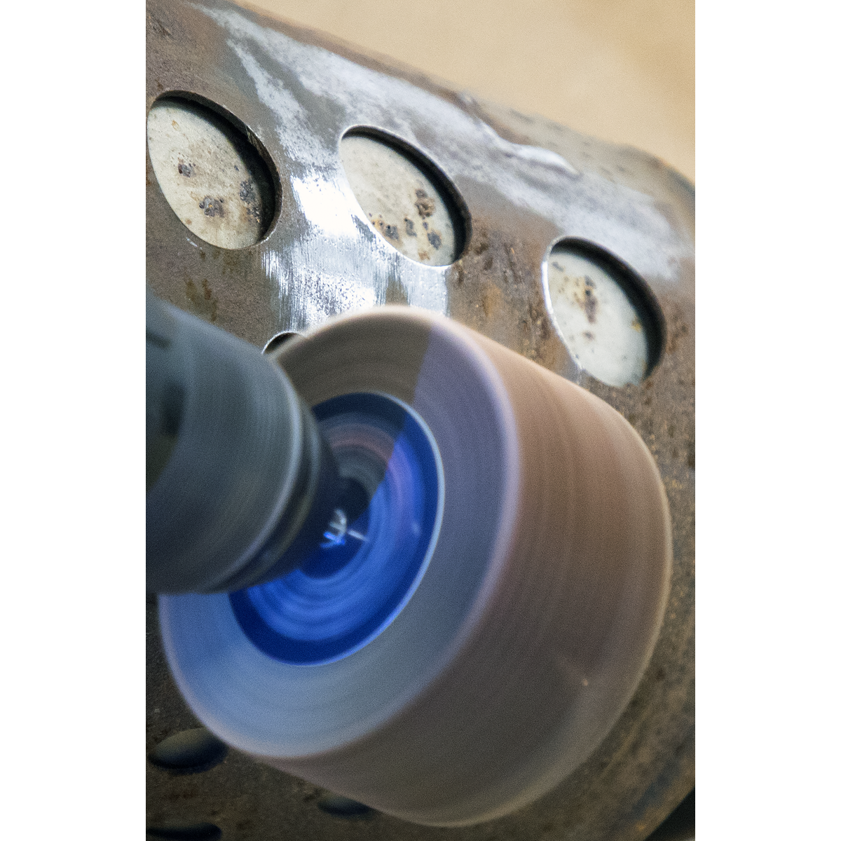 80 x 40mm Abrasive Flap Wheel with 6mm Shaft 80Grit - Pack of 5 FW8040805