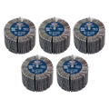 80 x 40mm Abrasive Flap Wheel with 6mm Shaft 80Grit - Pack of 5 FW8040805