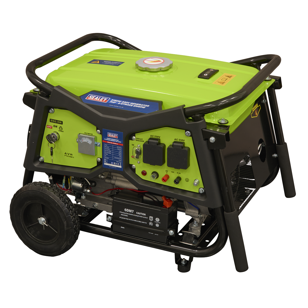 3150W Generator 7hp 4-Stroke Engine 230V G3101