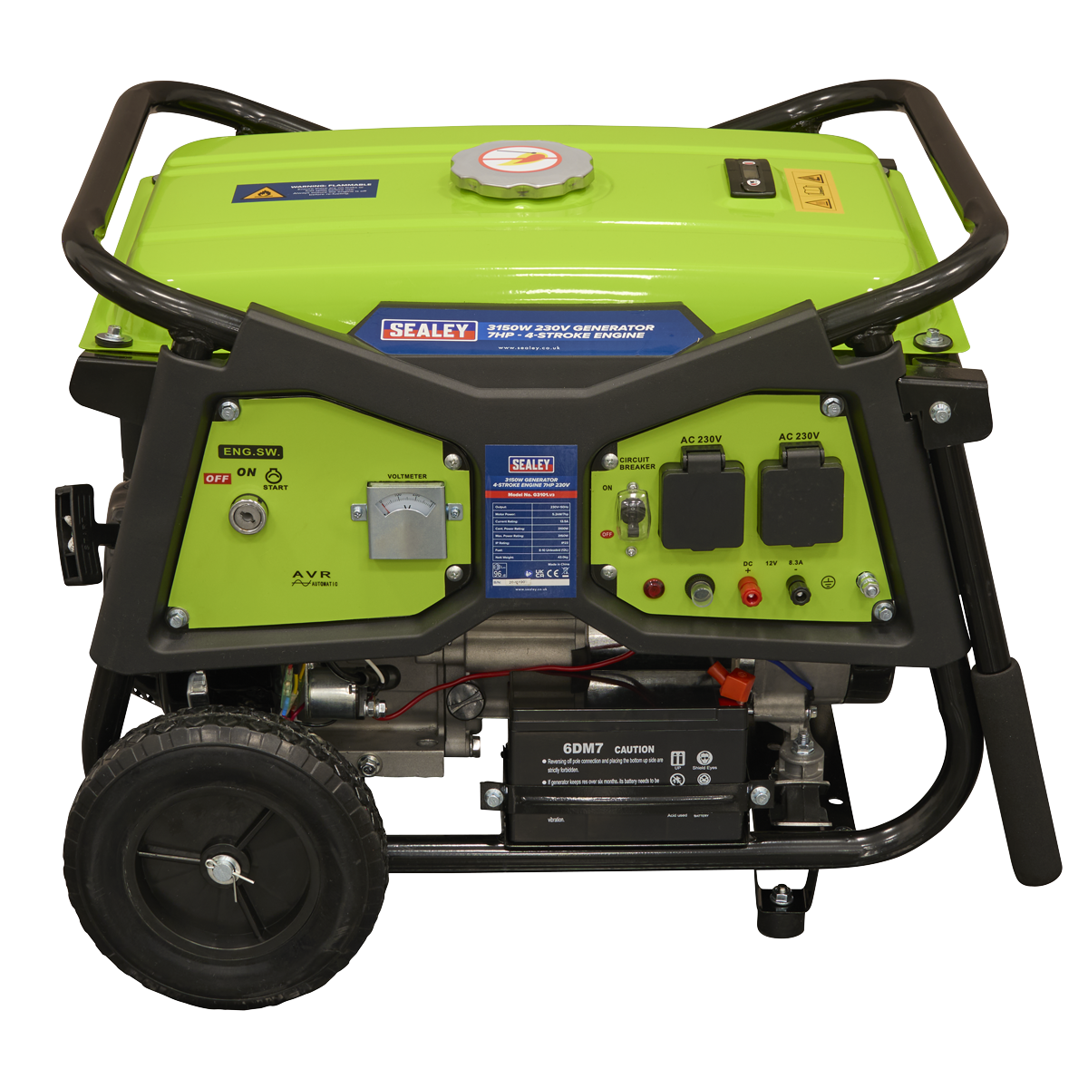 3150W Generator 7hp 4-Stroke Engine 230V G3101