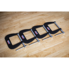 Junior C-Clamp Set 64 x 64mm 4pc GCC01