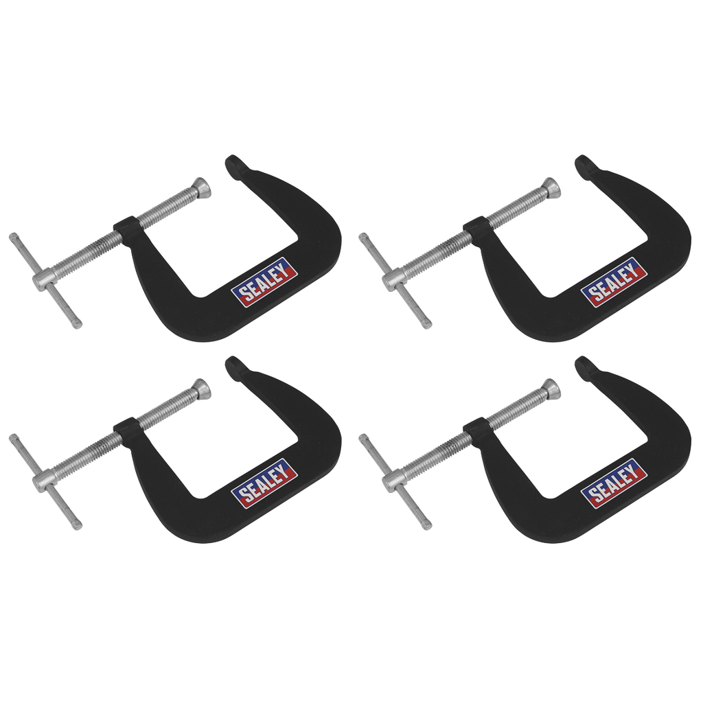 Junior C-Clamp Set 64 x 64mm 4pc GCC01