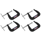 Junior C-Clamp Set 64 x 64mm 4pc GCC01