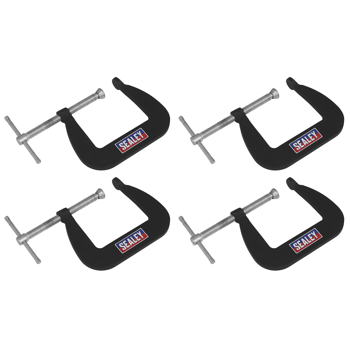 Junior C-Clamp Set 64 x 64mm 4pc GCC01