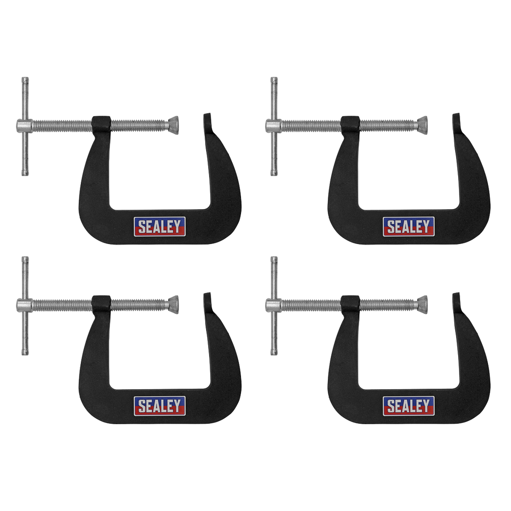 Junior C-Clamp Set 64 x 64mm 4pc GCC01