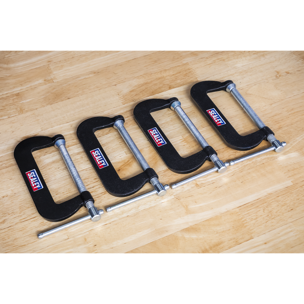 Junior C-Clamp Set 76 x 35mm 4pc GCC02