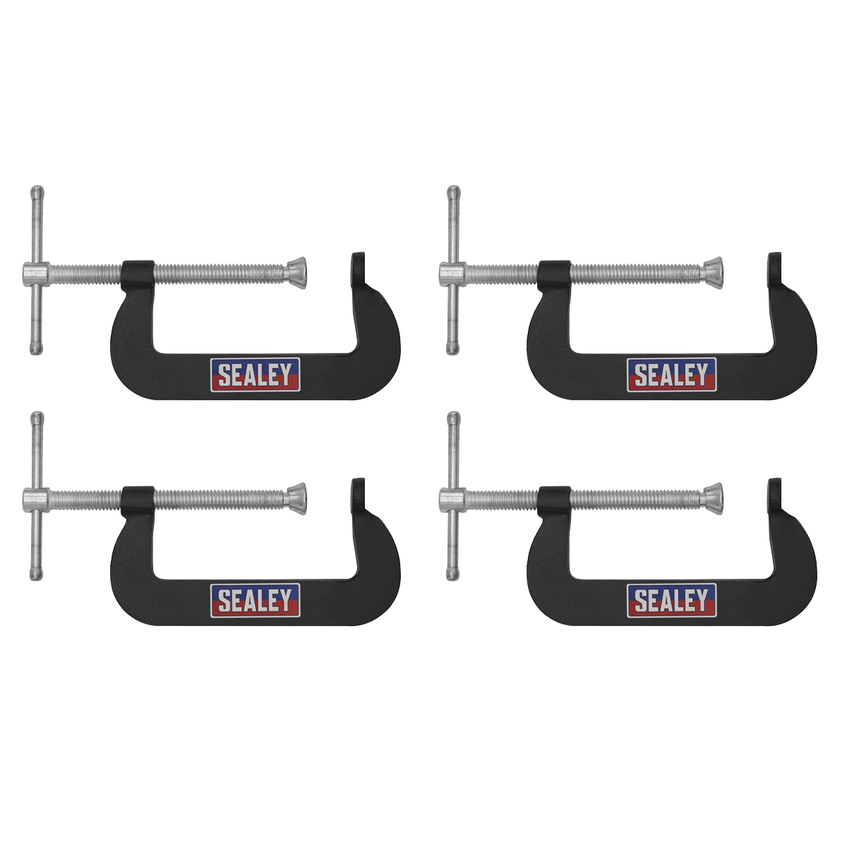 Junior C-Clamp Set 76 x 35mm 4pc GCC02