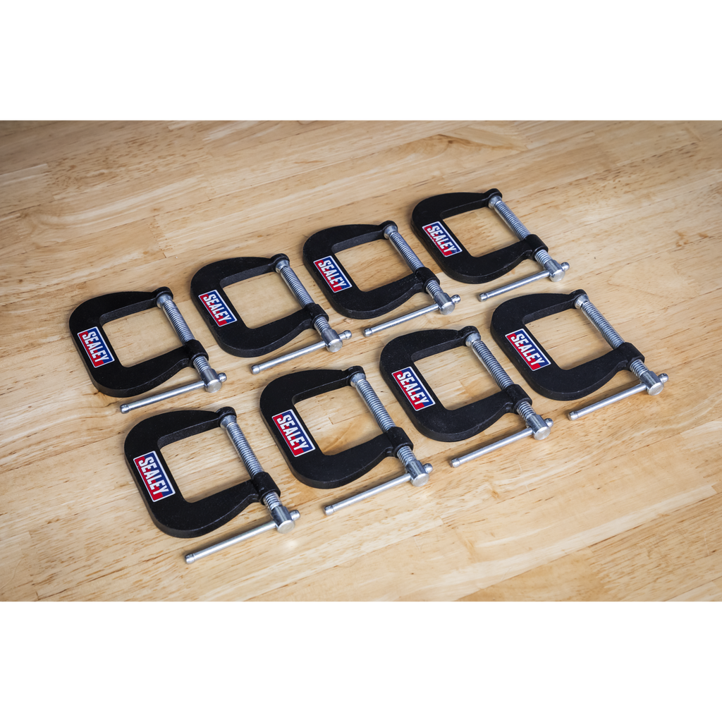 Junior C-Clamp Set 38 x 38mm 8pc GCC03
