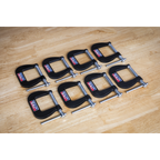 Junior C-Clamp Set 38 x 38mm 8pc GCC03