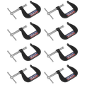 Junior C-Clamp Set 38 x 38mm 8pc GCC03