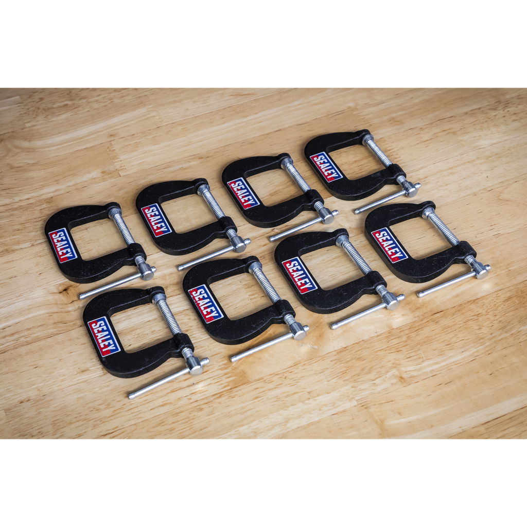 Junior C-Clamp Set 28 x 28mm 8pc GCC05