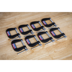 Junior C-Clamp Set 28 x 28mm 8pc GCC05
