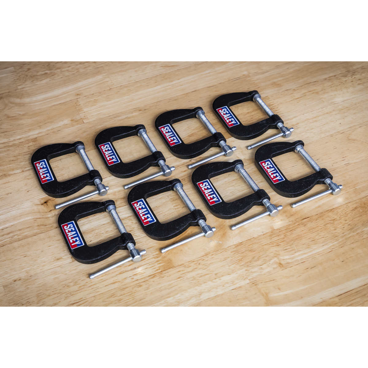 Junior C-Clamp Set 28 x 28mm 8pc GCC05