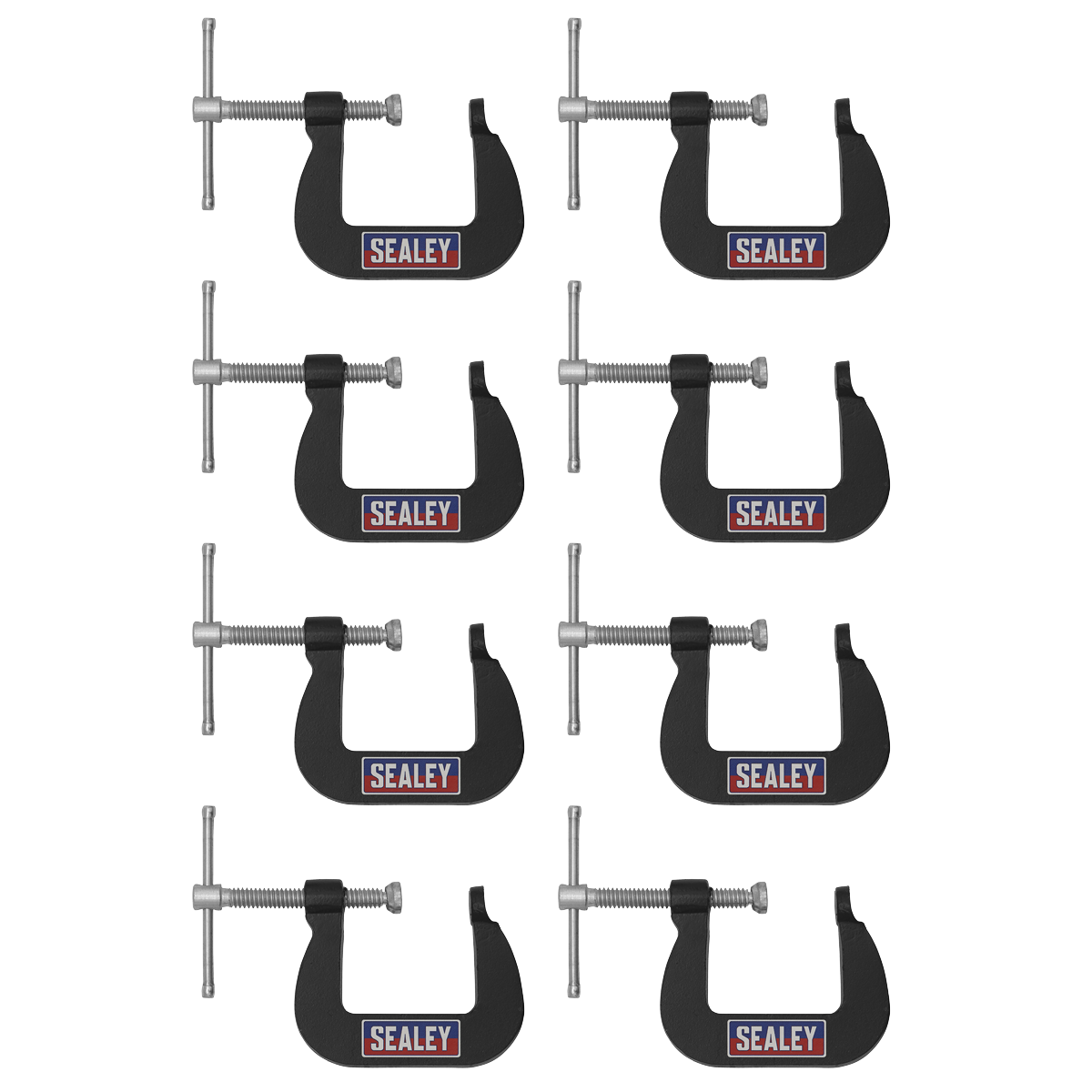 Junior C-Clamp Set 28 x 28mm 8pc GCC05