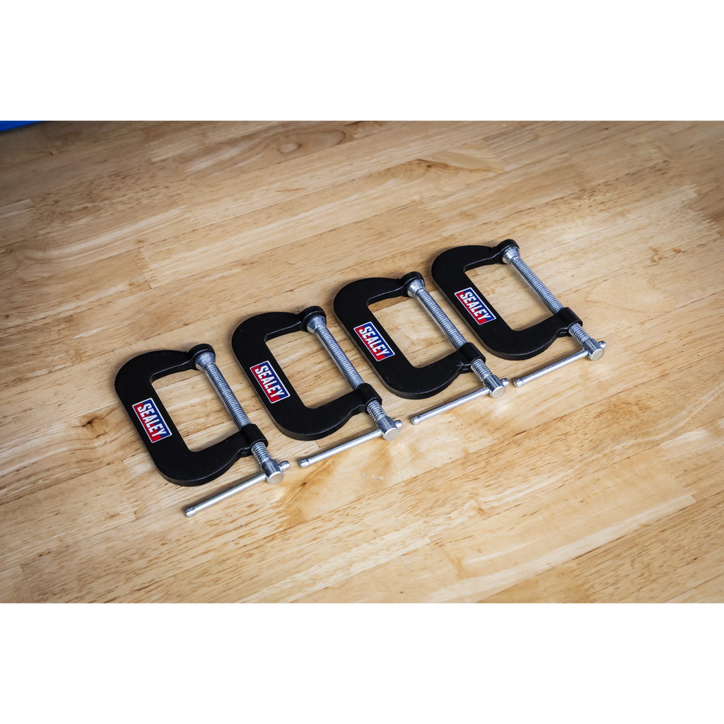 Junior C-Clamp Set 51 x 32mm 4pc GCC06