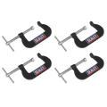 Junior C-Clamp Set 51 x 32mm 4pc GCC06