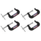 Junior C-Clamp Set 51 x 32mm 4pc GCC06