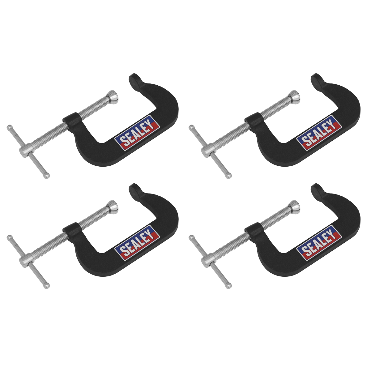 Junior C-Clamp Set 51 x 32mm 4pc GCC06