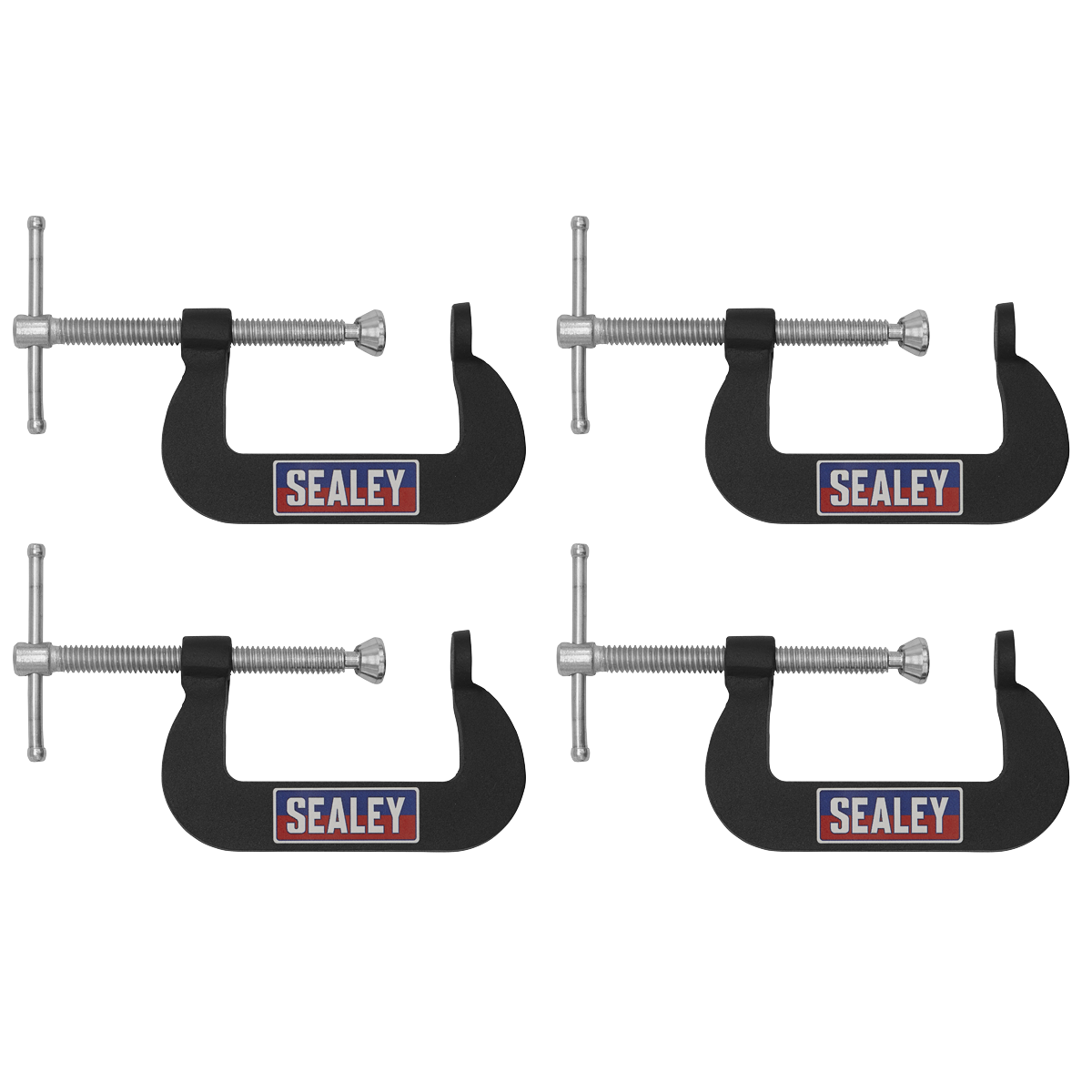 Junior C-Clamp Set 51 x 32mm 4pc GCC06