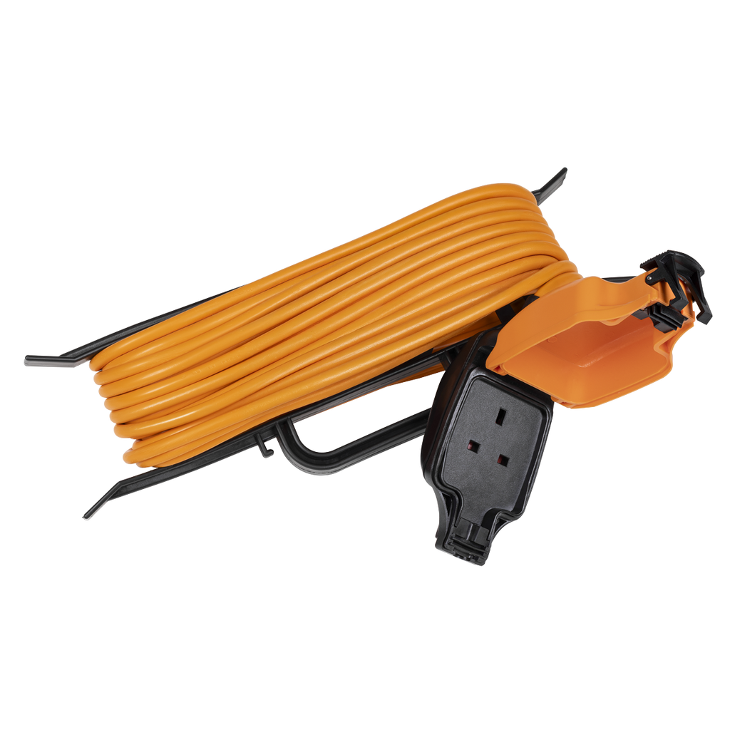 15m Weatherproof Extension Lead with H-Frame 1 x 230V GCR15H