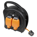 15m Weatherproof Extension Reel with Thermal Trip 2 x 230V GCR15