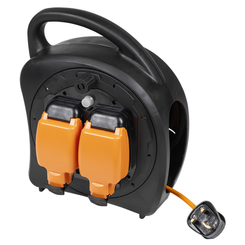 15m Weatherproof Extension Reel with Thermal Trip 2 x 230V GCR15