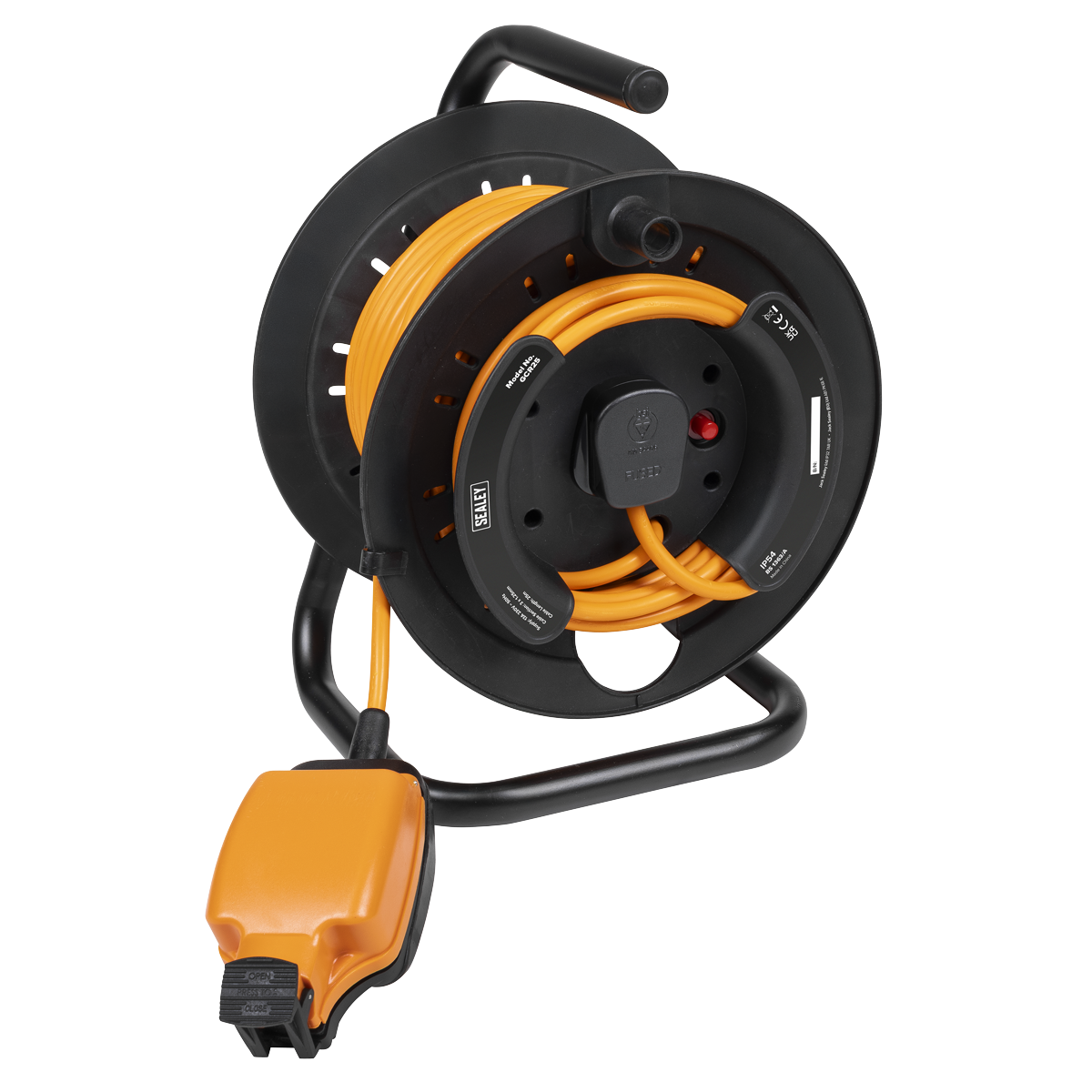 25m Weatherproof In-Line Socket with Thermal Cutout & 3m Additional Plug Cable GCR25