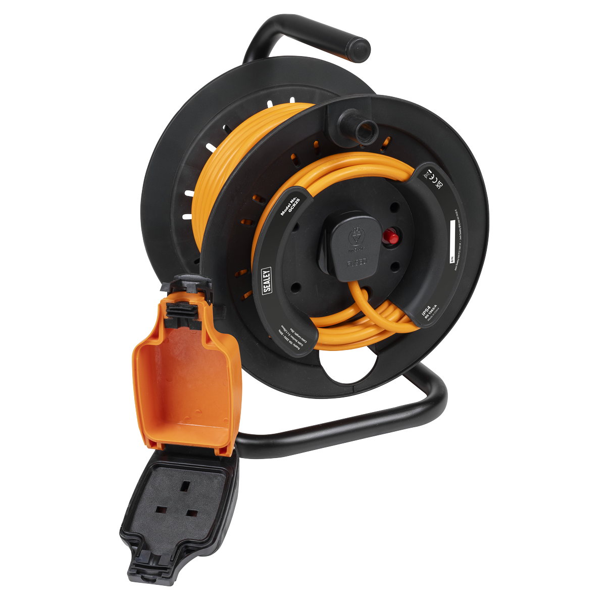 25m Weatherproof In-Line Socket with Thermal Cutout & 3m Additional Plug Cable GCR25