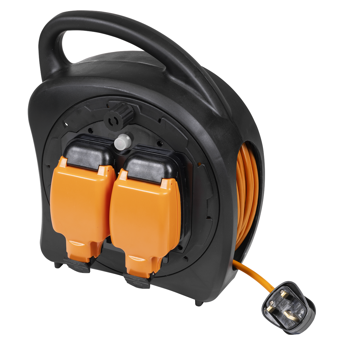 30m Weatherproof Extension Reel with Thermal Trip 2 x 230V GCR30