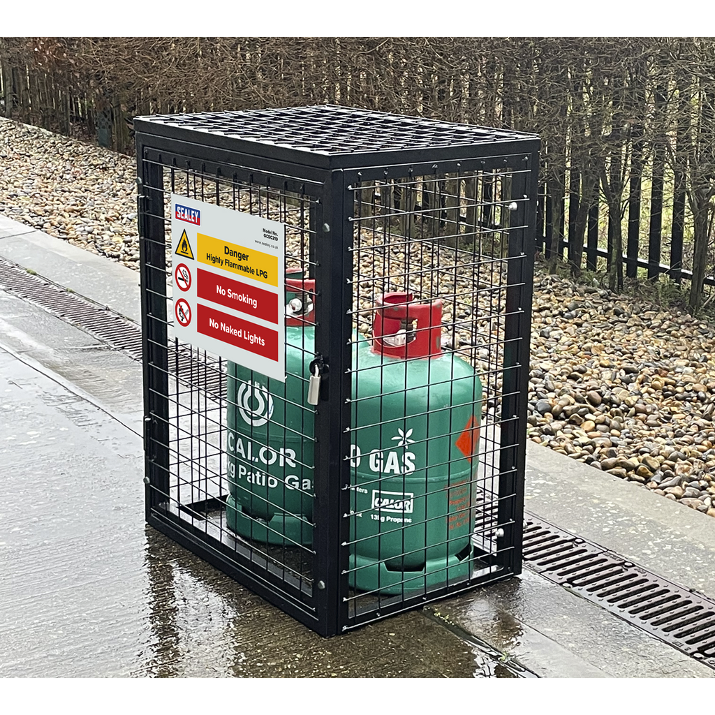 Gas Cylinder Safety Cage - 2 x 19kg GCSC219