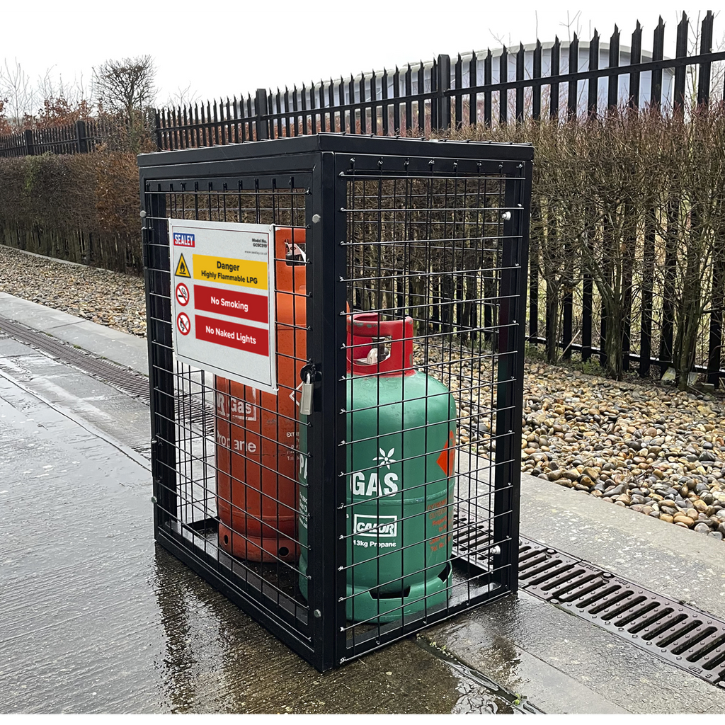 Gas Cylinder Safety Cage - 2 x 19kg GCSC219