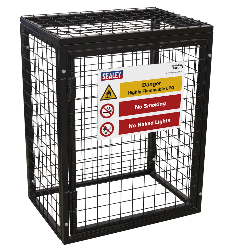 Gas Cylinder Safety Cage - 2 x 19kg GCSC219