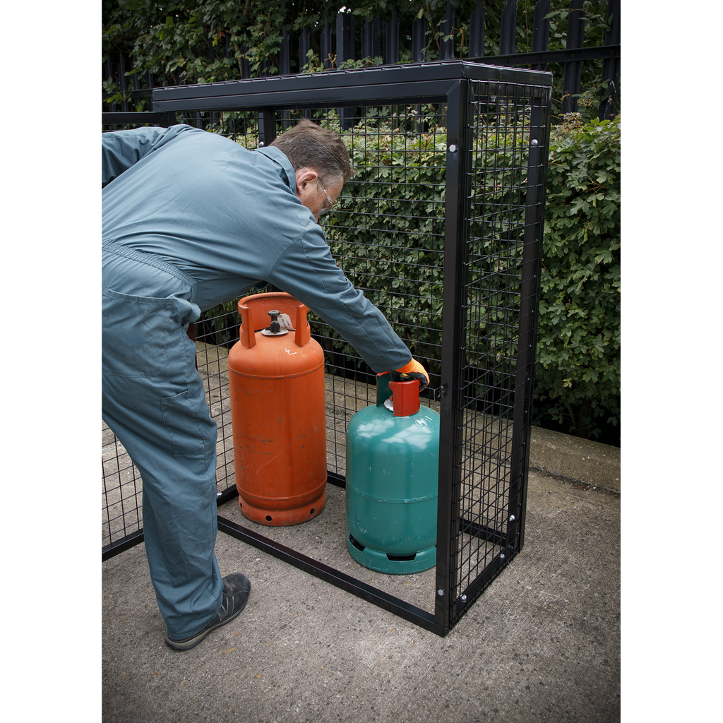 Gas Cylinder Safety Cage - 2 x 47kg GCSC247