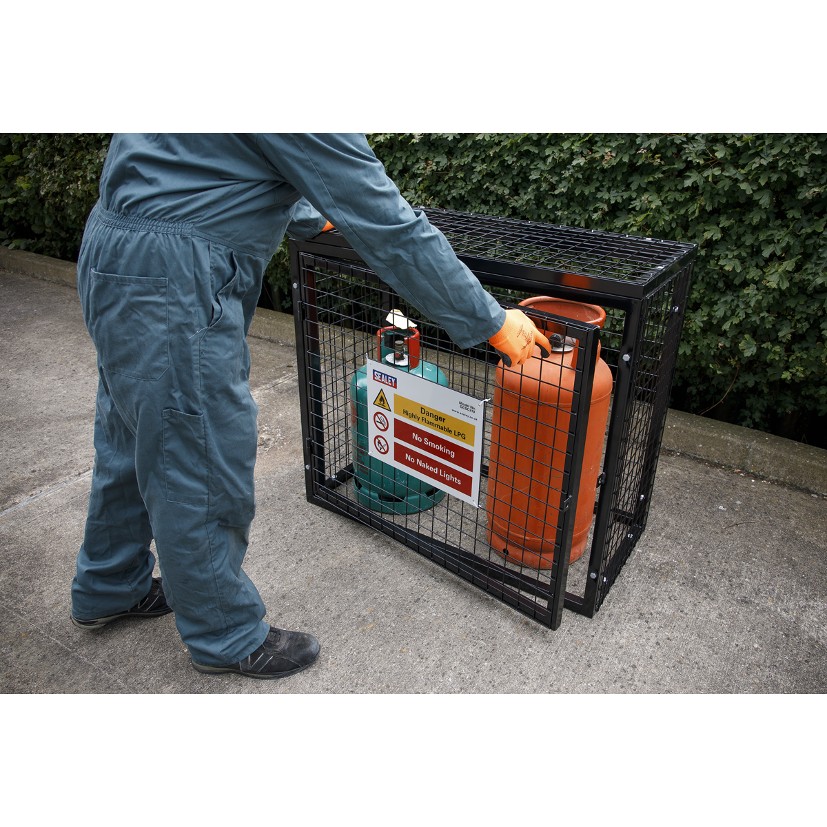Gas Cylinder Safety Cage - 3 x 19kg GCSC319