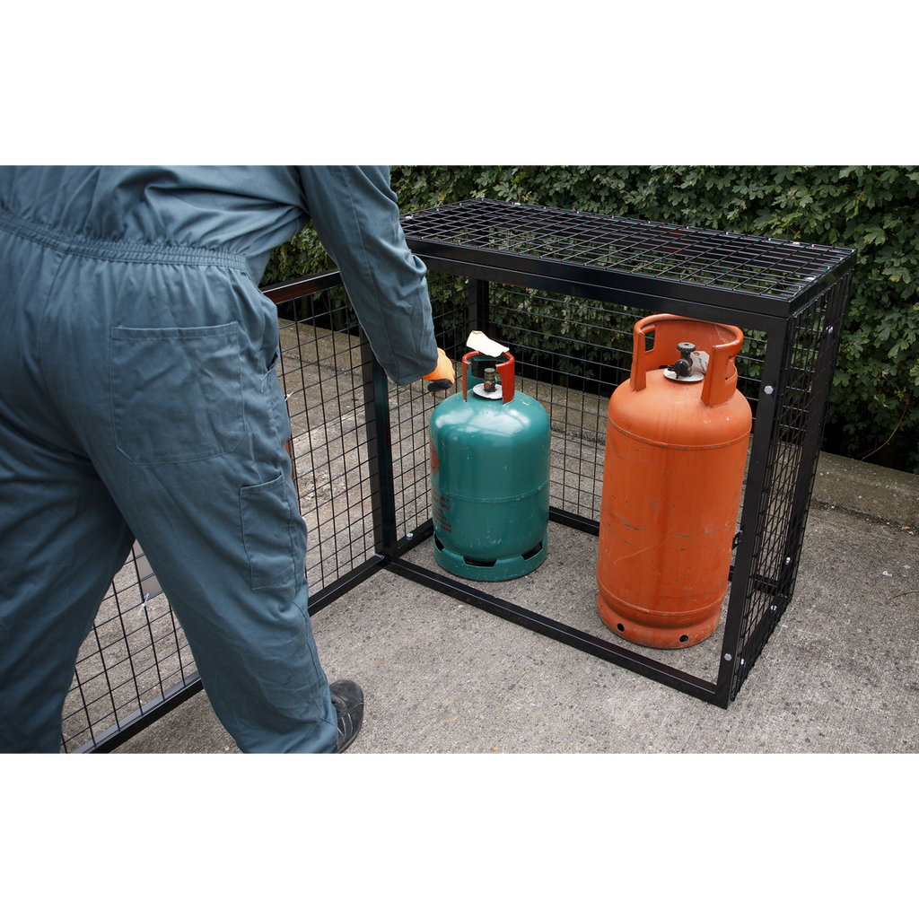 Gas Cylinder Safety Cage - 3 x 19kg GCSC319
