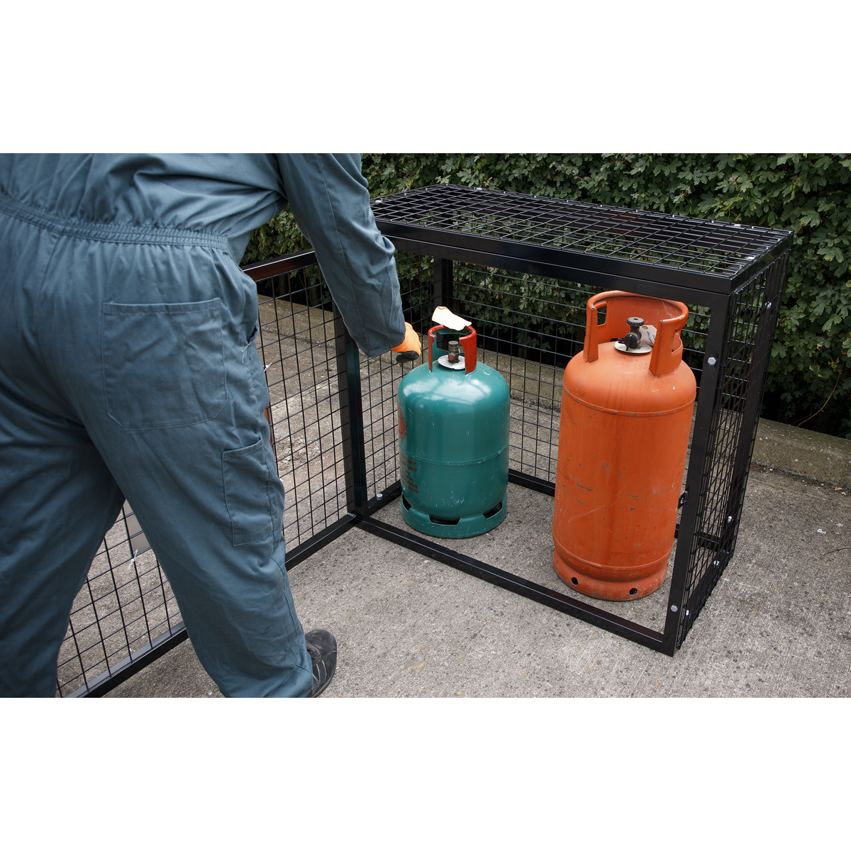 Gas Cylinder Safety Cage - 3 x 19kg GCSC319