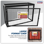 Gas Cylinder Safety Cage - 4 x 19kg GCSC419