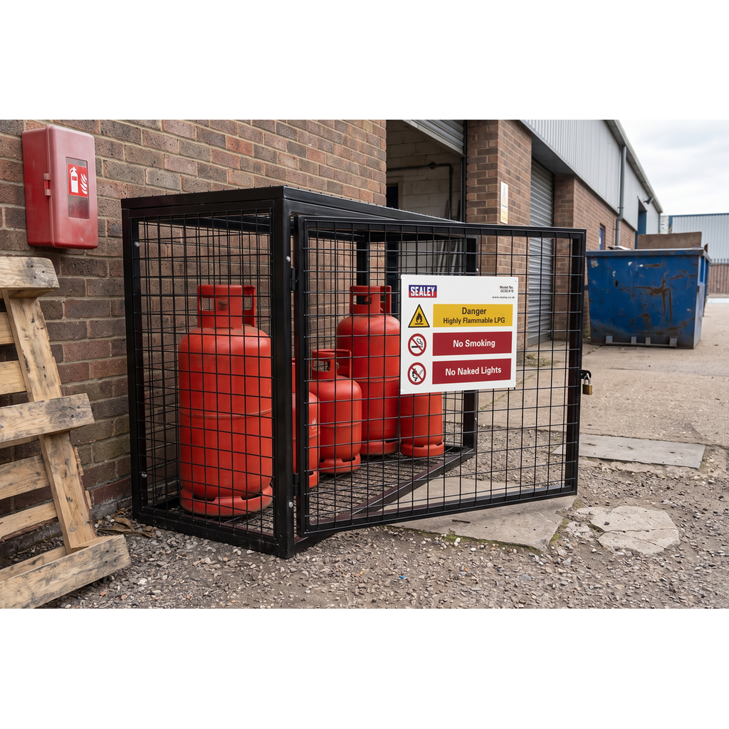Gas Cylinder Safety Cage - 4 x 19kg GCSC419