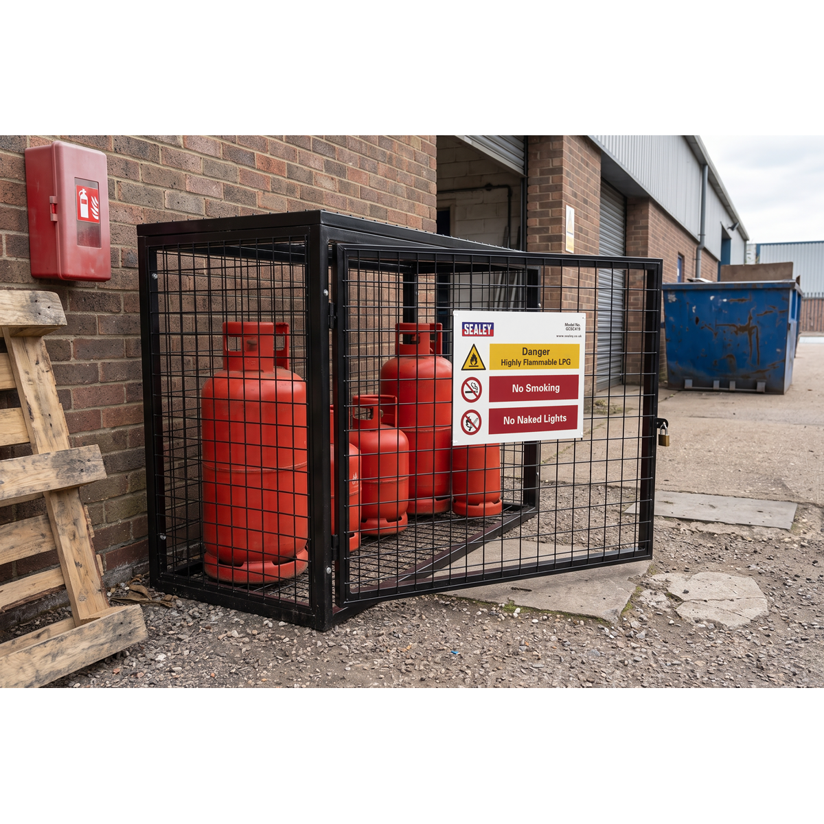 Gas Cylinder Safety Cage - 4 x 19kg GCSC419