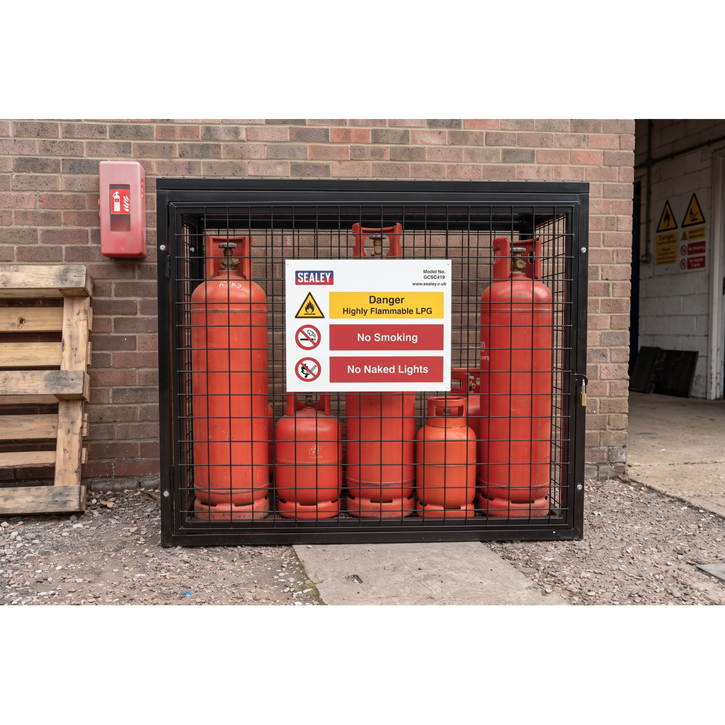 Gas Cylinder Safety Cage - 4 x 19kg GCSC419