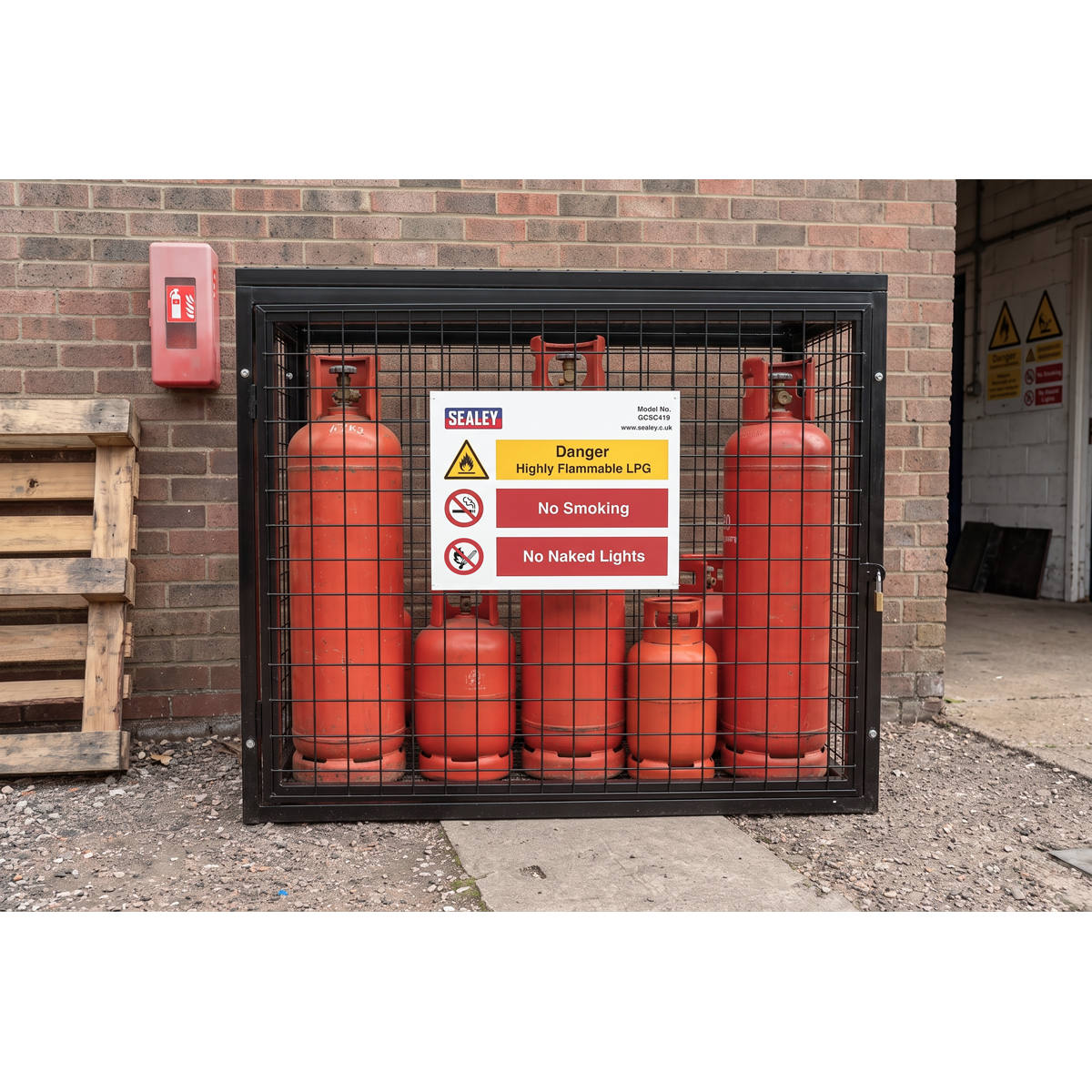 Gas Cylinder Safety Cage - 4 x 19kg GCSC419