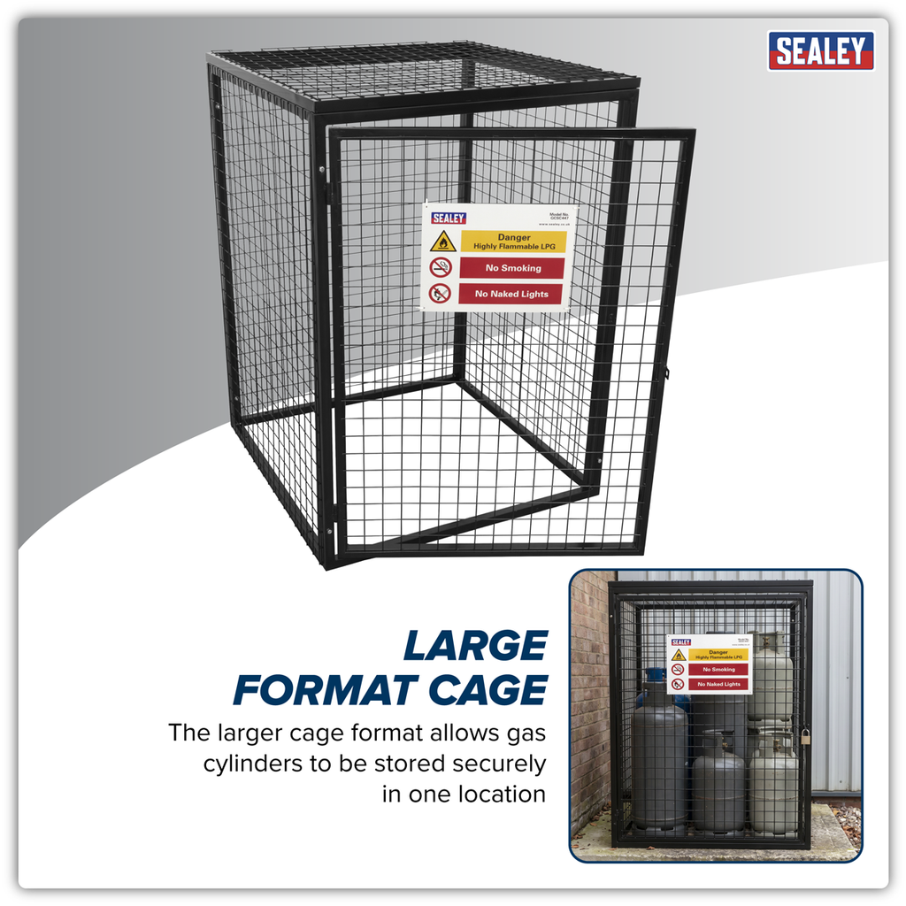 Gas Cylinder Safety Cage - 4 x 47kg GCSC447