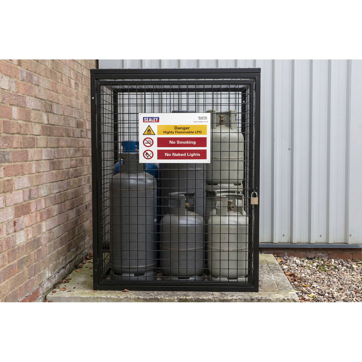 Gas Cylinder Safety Cage - 4 x 47kg GCSC447