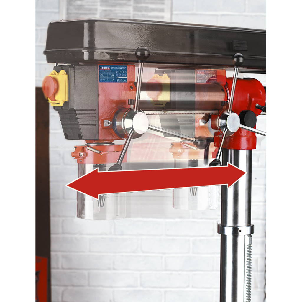 Floor Standing Radial Pillar Drill 5-Speed 550W/230V GDM1630FR