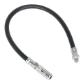 Flexible Rubber Grease Gun Delivery Hose with 4-Jaw Connector 450mm 1/8"BSP Gas GGHE450
