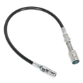 Flexible Rubber Grease Gun Delivery Hose with 4-Jaw Connector & Quick Release Coupling 450mm GGSF450