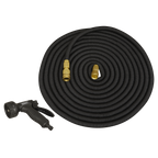 30m Premium Expandable Garden Hose Ø17mm - Black GH30E