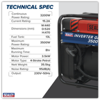 3500W Inverter Generator 4-Stroke Engine 230V GI3500