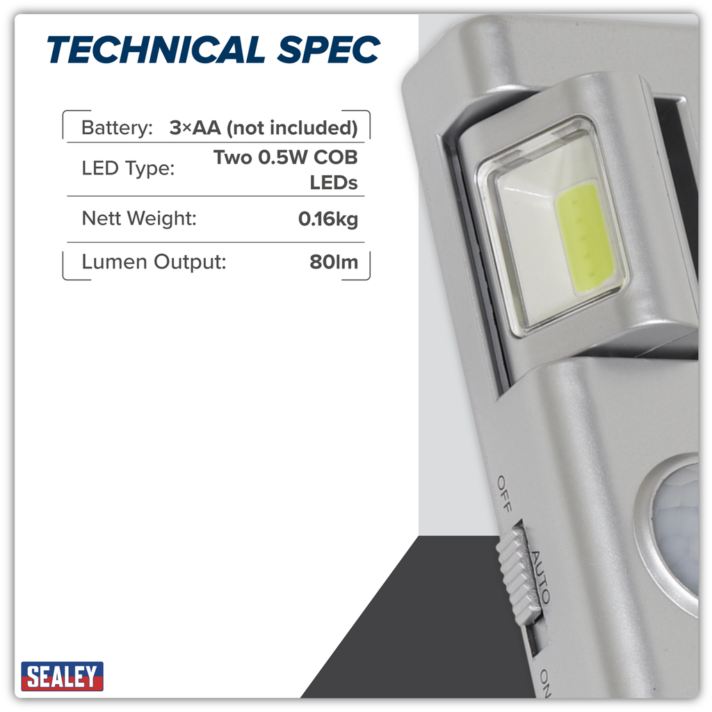 Auto Light with PIR Sensor 1W COB LED GL93